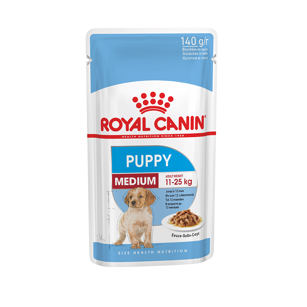 Royal Canin корм Медиум Паппи (соус) 140гр