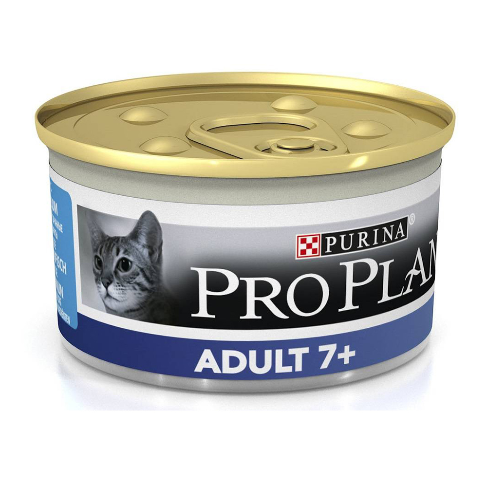 PRO PLAN Adult Cat Vital Age 7+ Mousse with Tuna консервы мусс с тунцом для кошек старше 7 лет 85г