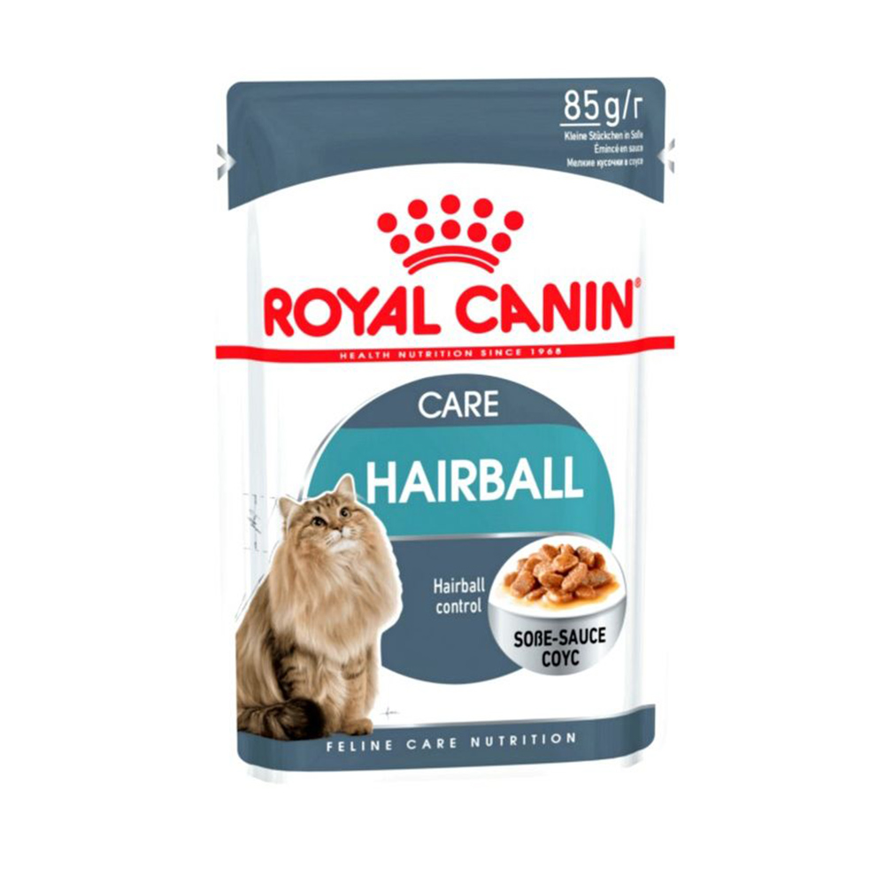 Royal Canin пауч Хэйрболл кэа в соусе 85гр