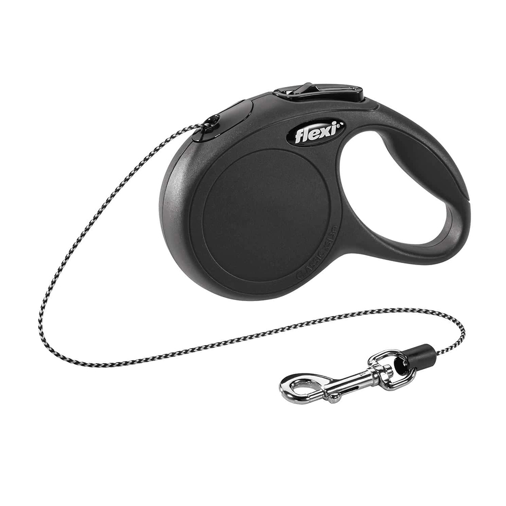 М151-Рул FLEXI CLASSIC  XS 3м до 8 кг ЧЕРНЫЙ трос NEW