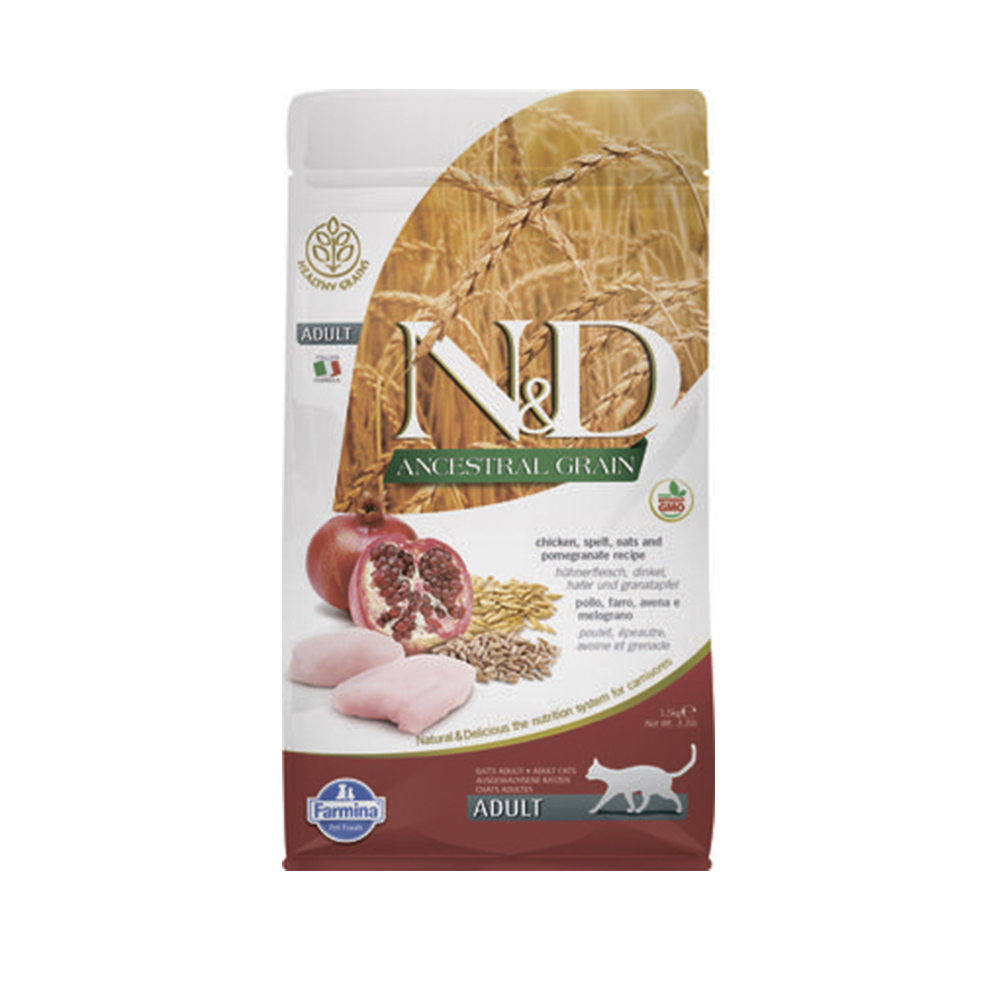 "Farmina" N&D LG CHICKEN&POMEGRANTE Adult cat Корм для взрослых кошек с низким содержанием зерна курица с гранатом